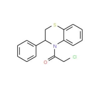 4-(chloroacetyl)-3-phenyl-3,4-dihydro-2H-1,4-benzothiazine - chemical structure image