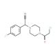 [4-(chloroacetyl)piperazin-1-yl](4-fluorophenyl)acetonitrile - chemical structure image