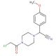 [4-(chloroacetyl)piperazin-1-yl](4-methoxyphenyl)acetonitrile - chemical structure image