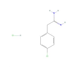 4-Chlorobenzeneethanimidamide Hydrochloride (CAS 6487-93-0) - chemical structure image
