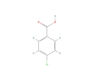 4-Chlorobenzoic Acid-d4 (CAS 85577-25-9) - chemical structure image