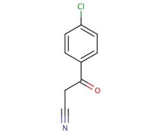 4-Chlorobenzoylacetonitrile (CAS 4640-66-8) - chemical structure image