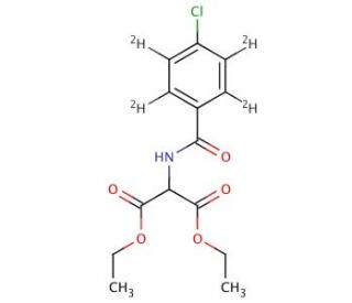 (4-Chlorobenzoylamino)malonic Acid-d4 Diethyl Ester - chemical structure image