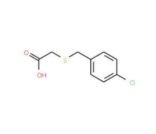 [(4-chlorobenzyl)thio]acetic acid (CAS 90649-82-4) - chemical structure image