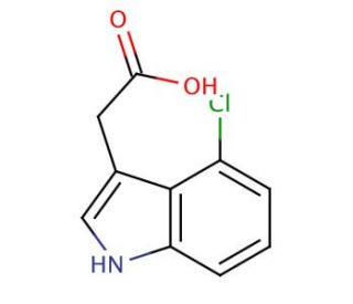 4-Chloroindole-3-acetic Acid (CAS 2519-61-1) - chemical structure image