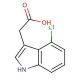 4-Chloroindole-3-acetic Acid 的分子结构, CAS编号: 2519-61-1 4-Chloroindole-3-acetic Acid (CAS 2519-61-1) - chemical structure image