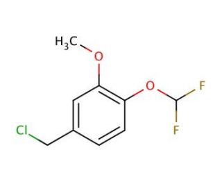 4-(chloromethyl)-1-(difluoromethoxy)-2-methoxybenzene - chemical structure image