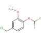4-(chloromethyl)-1-(difluoromethoxy)-2-methoxybenzene - chemical structure image