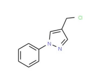 4-(chloromethyl)-1-phenyl-1H-pyrazole (CAS 35715-71-0) - chemical structure image