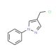 4-(chloromethyl)-1-phenyl-1H-pyrazole (CAS 35715-71-0) - chemical structure image