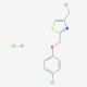 4-(chloromethyl)-2-[(4-chlorophenoxy)methyl]-1,3-thiazole hydrochloride (CAS 1171641-22-7) - chemical structure image