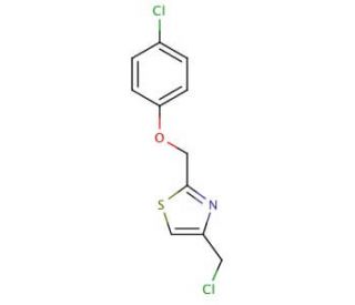 4-(chloromethyl)-2-[(4-chlorophenoxy)methyl]-1,3-thiazole - chemical structure image