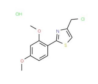 4-(chloromethyl)-2-(2,4-dimethoxyphenyl)-1,3-thiazole hydrochloride - chemical structure image