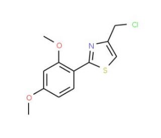 4-(chloromethyl)-2-(2,4-dimethoxyphenyl)-1,3-thiazole - chemical structure image