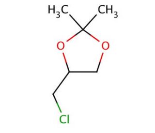 4-Chloromethyl-2,2-dimethyl-1,3-dioxolane (CAS 4362-40-7) - chemical structure image