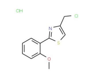 4-(chloromethyl)-2-(2-methoxyphenyl)-1,3-thiazole hydrochloride - chemical structure image