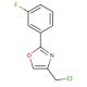 4-(chloromethyl)-2-(3-fluorophenyl)-1,3-oxazole - chemical structure image