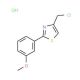 4-(chloromethyl)-2-(3-methoxyphenyl)-1,3-thiazole hydrochloride (CAS 55315-31-6) - chemical structure image