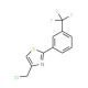 4-(Chloromethyl)-2-[3-(trifluoromethyl)phenyl]-1,3-thiazole (CAS 886629-31-8) - chemical structure image