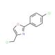 4-(chloromethyl)-2-(4-chlorophenyl)-1,3-oxazole (CAS 22091-36-7) - chemical structure image