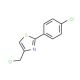 4-(Chloromethyl)-2-(4-chlorophenyl)-1,3-thiazole (CAS 17969-22-1) - chemical structure image