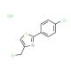 4-(chloromethyl)-2-(4-chlorophenyl)-1,3-thiazole hydrochloride 的分子结构, CAS编号: 17969-22-1 (non-salt) 4-(chloromethyl)-2-(4-chlorophenyl)-1,3-thiazole hydrochloride (CAS 17969-22-1 (non-salt)) - chemical structure image