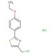 4-(chloromethyl)-2-(4-ethoxyphenyl)-1,3-thiazole hydrochloride - chemical structure image