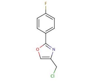 4-(chloromethyl)-2-(4-fluorophenyl)-1,3-oxazole - chemical structure image