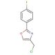 4-(chloromethyl)-2-(4-fluorophenyl)-1,3-oxazole - chemical structure image