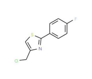 4-(Chloromethyl)-2-(4-fluorophenyl)-1,3-thiazole (CAS 113264-13-4) - chemical structure image