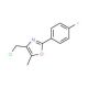 4-Chloromethyl-2-(4-fluorophenyl)-5-methyl-oxazole (CAS 625826-69-9) - chemical structure image