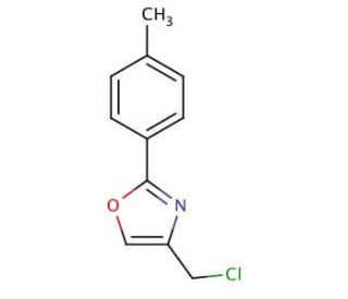 4-(chloromethyl)-2-(4-methylphenyl)-1,3-oxazole - chemical structure image