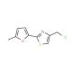 4-(chloromethyl)-2-(5-methyl-2-furyl)-1,3-thiazole - chemical structure image