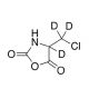 4-(Chloromethyl)-2,5-oxazolidinedione-d3 (CAS 1794713-40-8) - chemical structure image
