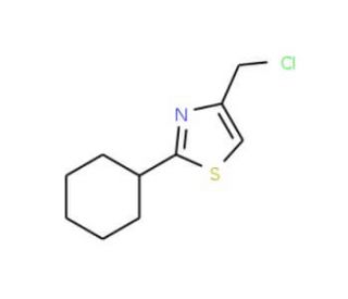 4-(chloromethyl)-2-cyclohexyl-1,3-thiazole - chemical structure image