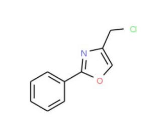 4-(chloromethyl)-2-phenyl-1,3-oxazole (CAS 30494-97-4) - chemical structure image