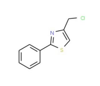 4-(Chloromethyl)-2-phenyl-1,3-thiazole (CAS 4771-31-7) - chemical structure image