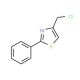 4-(Chloromethyl)-2-phenyl-1,3-thiazole (CAS 4771-31-7) - chemical structure image