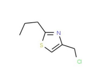 4-(chloromethyl)-2-propyl-1,3-thiazole (CAS 40516-58-3) - chemical structure image