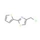 4-(chloromethyl)-2-thien-2-yl-1,3-thiazole (CAS 54679-16-2) - chemical structure image