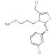 [4-Chloromethyl-3-(3-methoxy-propyl)-3H-thiazol-2-ylidene]-(3-chloro-phenyl)-amine - chemical structure image