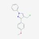 4-(chloromethyl)-3-(4-methoxyphenyl)-1-phenyl-1H-pyrazole - chemical structure image