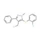 4-(Chloromethyl)-5-[(2-chlorophenyl)sulfanyl]-1-methyl-3-phenyl-1H-pyrazole - chemical structure image