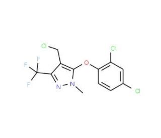 4-(Chloromethyl)-5-(2,4-dichlorophenoxy)-1-methyl-3-(trifluoromethyl)-1H-pyrazole - chemical structure image