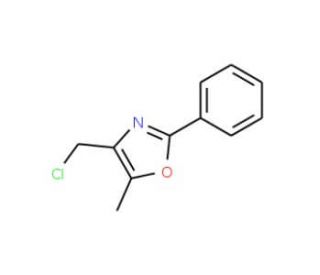 4-(chloromethyl)-5-methyl-2-phenyl-1,3-oxazole (CAS 103788-61-0) - chemical structure image