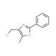 4-(chloromethyl)-5-methyl-2-phenyl-1,3-oxazole (CAS 103788-61-0) - chemical structure image