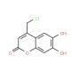 4-Chloromethyl-6,7-dihydroxy-chromen-2-one (CAS 85029-91-0) - chemical structure image