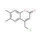4-Chloromethyl-6,7-dimethyl-chromen-2-one (CAS 146463-74-3) - chemical structure image