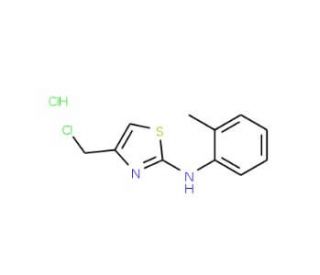 4-(chloromethyl)-N-(2-methylphenyl)-1,3-thiazol-2-amine hydrochloride - chemical structure image
