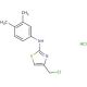 4-(chloromethyl)-N-(3,4-dimethylphenyl)-1,3-thiazol-2-amine hydrochloride - chemical structure image
